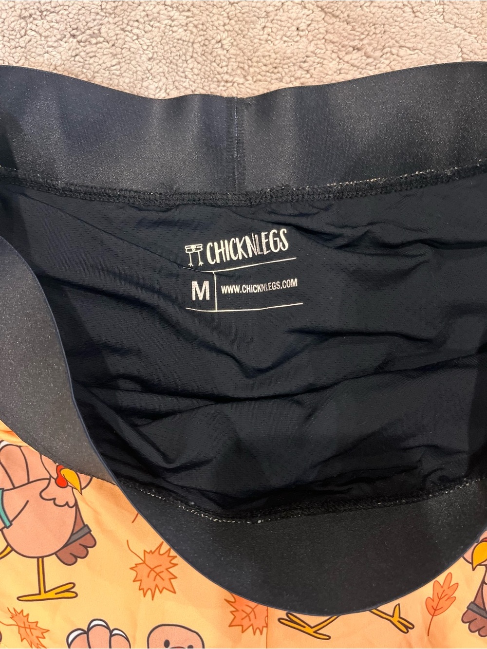 CHICKNLEGS Turkey Athletic Shorts - Picture 2 of 3